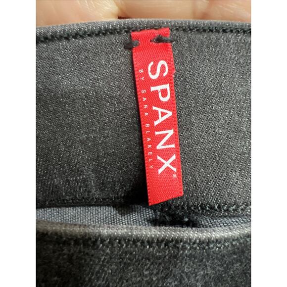 Vintage Spanx Distressed Ankle Skinny Jeans Jeggings High Waisted Black Size 32 - Picture 7 of 12